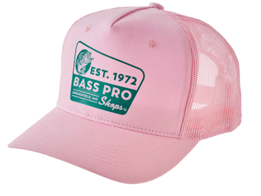 Bass Pro Shops Vintage Sign Trucker Cap - Pink Mother’s Day Gift Ideas for Active Moms